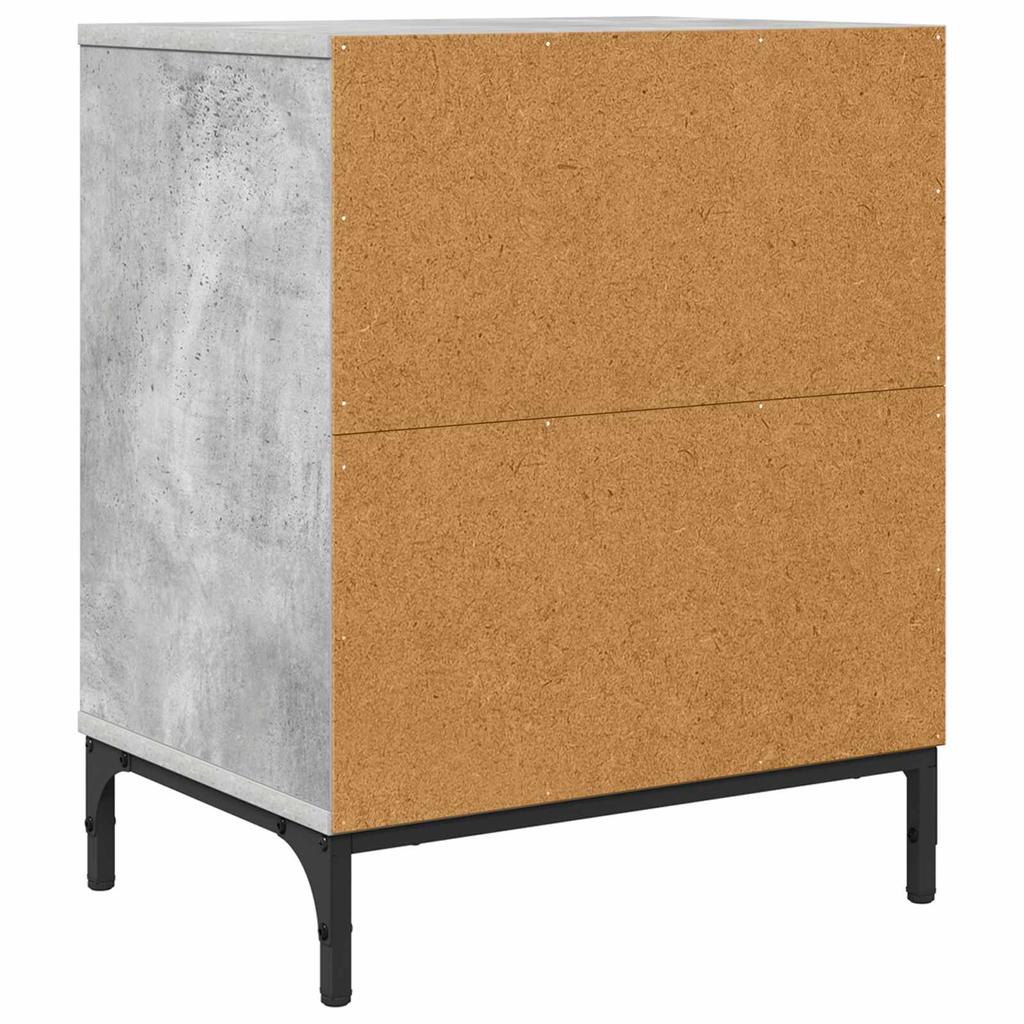 Nightstand Concrete Gray 49 x 36 x 61 cm Particleboard