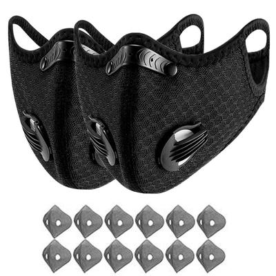 CHASOEe Dust With 12 Filters Half Face Reusable Activated Carbon Dustproof Respirator