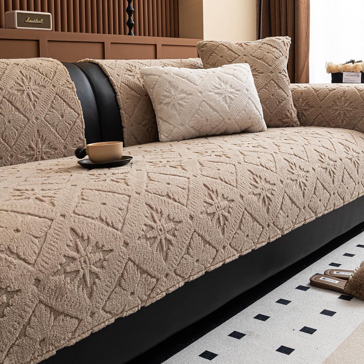 

Новая плюшевая подушка для дивана, Нескользящая комбинированная подушка для сиденья дивана для гостиной, Универсальный чехол-накидка для дивана на все сезоны 90*160cm