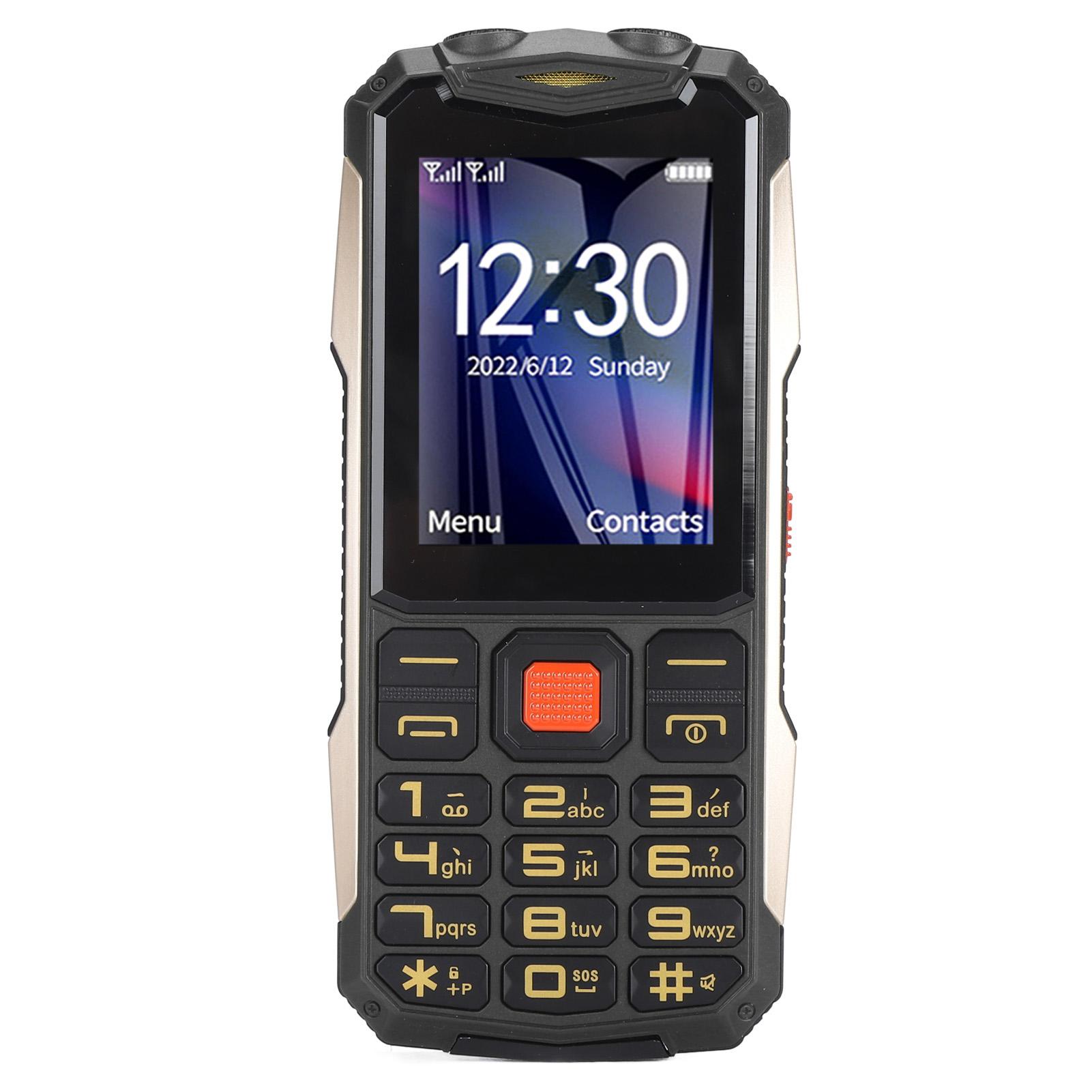 

Мобильный телефон для пожилых людей 2G Ultra Slim 4800mAh Dual SIM Dual Standby Clear Sound 2.6-дюймовый экран SOS чёрный