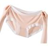 Yiershuang [Modal Seamless] Women's Underwear, Summer Thin Pure Cotton Crotch Loose Triangle Panties for Girls, 4 Pieces