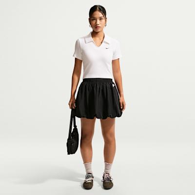 Nike Polo Shirts Women's White Polo Collar Moderate