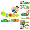 Stress-relieving Bubble Popper Toy Crocodile, Caterpillar, And Bus
