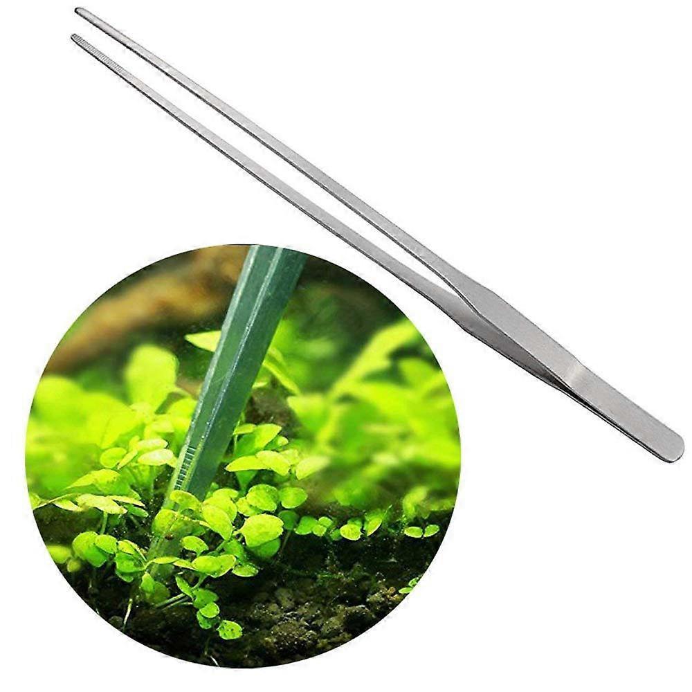 3 in 1 Stainless Steel Aquarium Tank Aquatic Plant Tweezers Scissors Tool Set for Fish Tank Plants