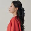 Satin Big Ribbon Hairpin_Black