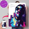 Stevie Wonder Pop Art D Texture Printed Poster Custom Vintage Metal Tin Plate Sign for Wall Art Decoration Bedroom Accessories