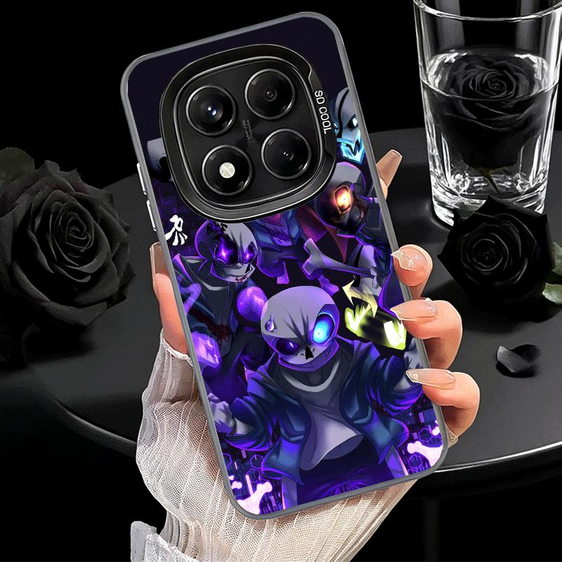 U-Undertale S-Sans Weiche Handyhülle für Xiaomi Redmi Note 13 14 15 Pro Plus 12S 12 11S 11 11T 10S 10 Stoßfeste Abdeckung Rückschale