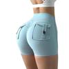 Women's High Waist Stretch Hip Lift Button Yoga Pants Summer Workwear Quick-Drying Running Fitness Pants