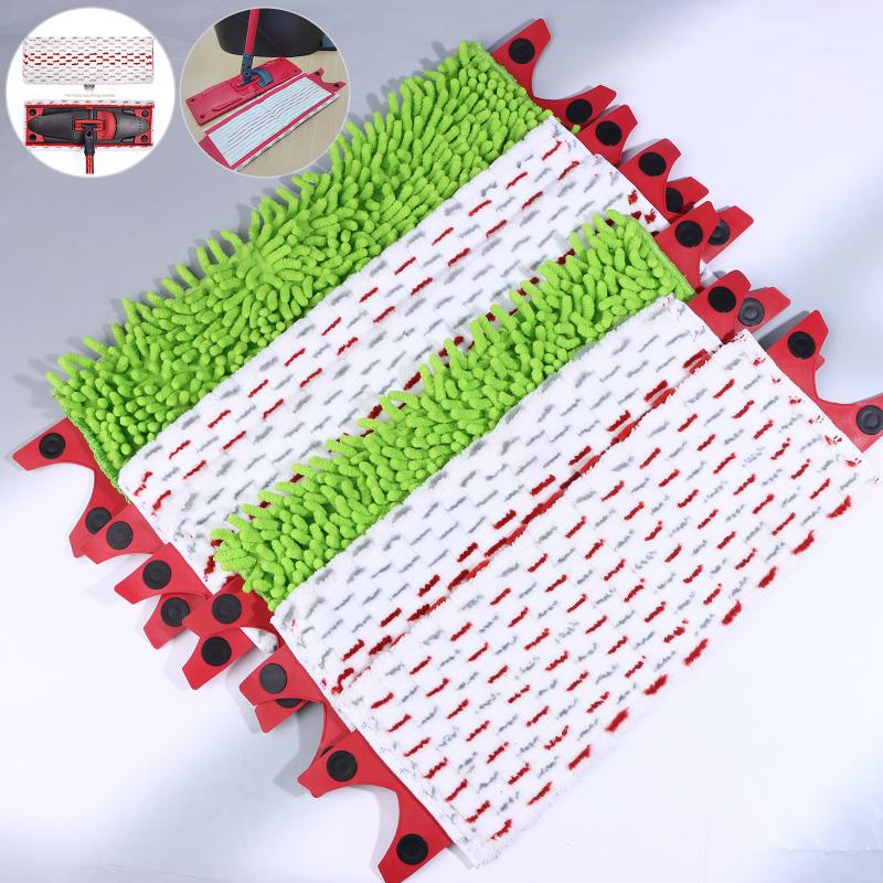 For Vileda Ultramax Flat Mop Pad Replacement Parts Microfiber Mop Pad Reusable Flat Spin Mop Cloth For Hard Floors Cleaning