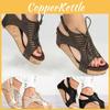 Elegant Women's Frenulum Vintage Platform Sandal With Comfortable Open Toe Design