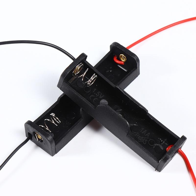 1Pcs Battery Holder Aa Battery Storage Case Battery Box With Leads For 1 2 3 4 Slots Aa Battery Box Diy Accessories