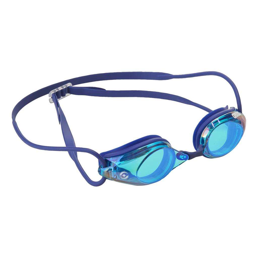 Arena FINA Approved Splash Racing Swimming Emerald and One Size Fits Mirrored AGL-510M Goggles, Unisex, Blue, Most, Lenses, Anti-Fog (Renon)