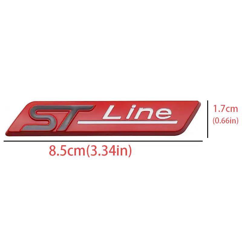 Adesivo Emblema Logo Metallo 3D ST Line Parafango Laterale Auto Decalcomania Accessori Auto