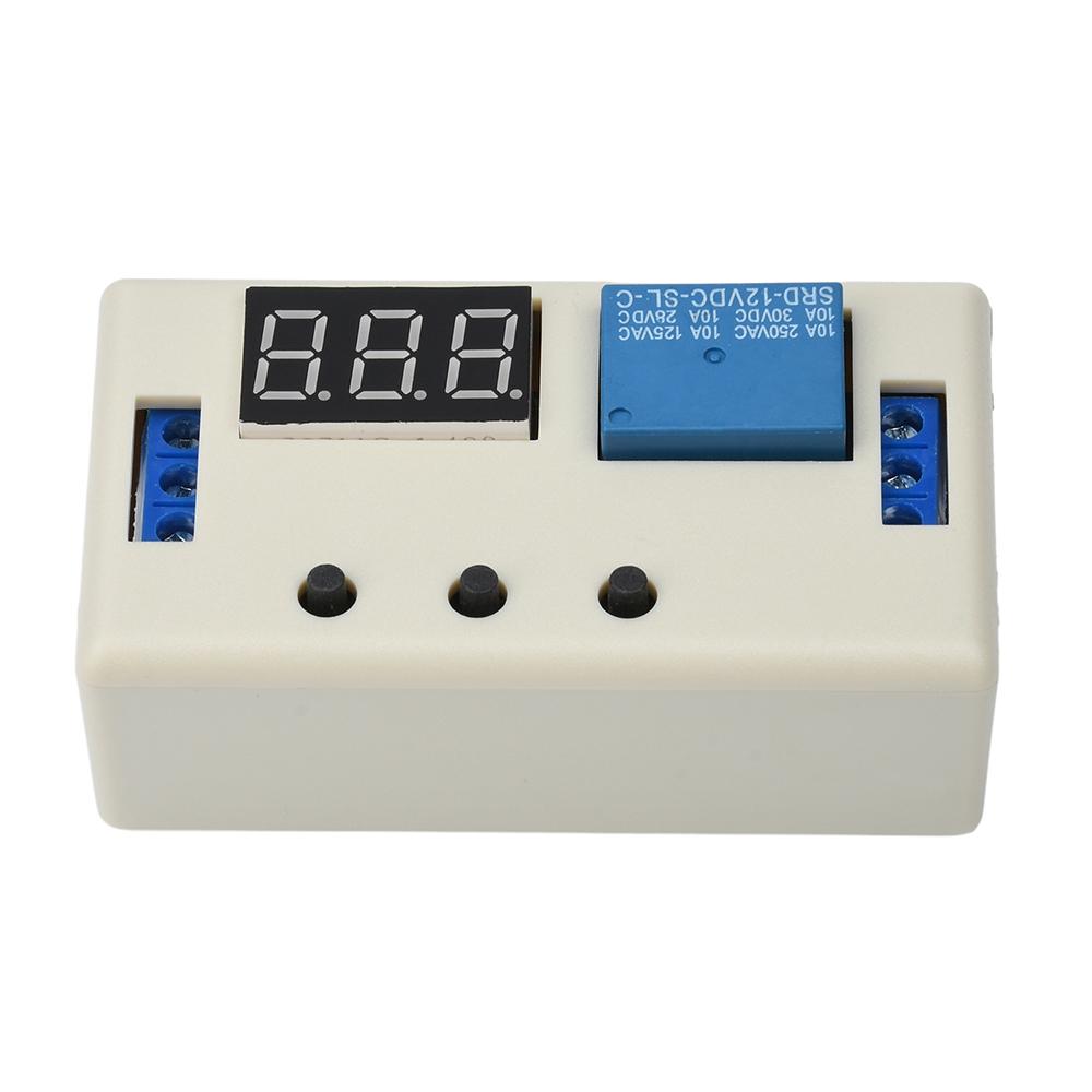 DC12V Trigger Cycle Delay Timer Switch Turn On Off Relay Module with LED Display Timing Control Relay Module