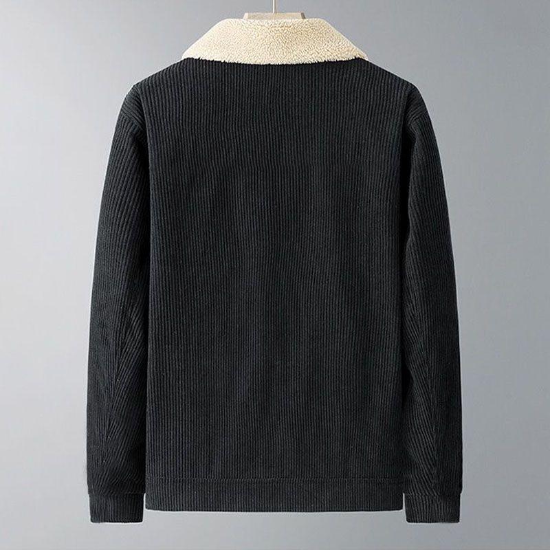 Men's Winter Warm Corduroy Jacket - Korean Style, Versatile & Fashionable