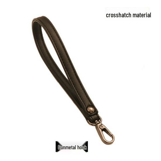 Women's Black Handheld Clutch with Strap & Accessories