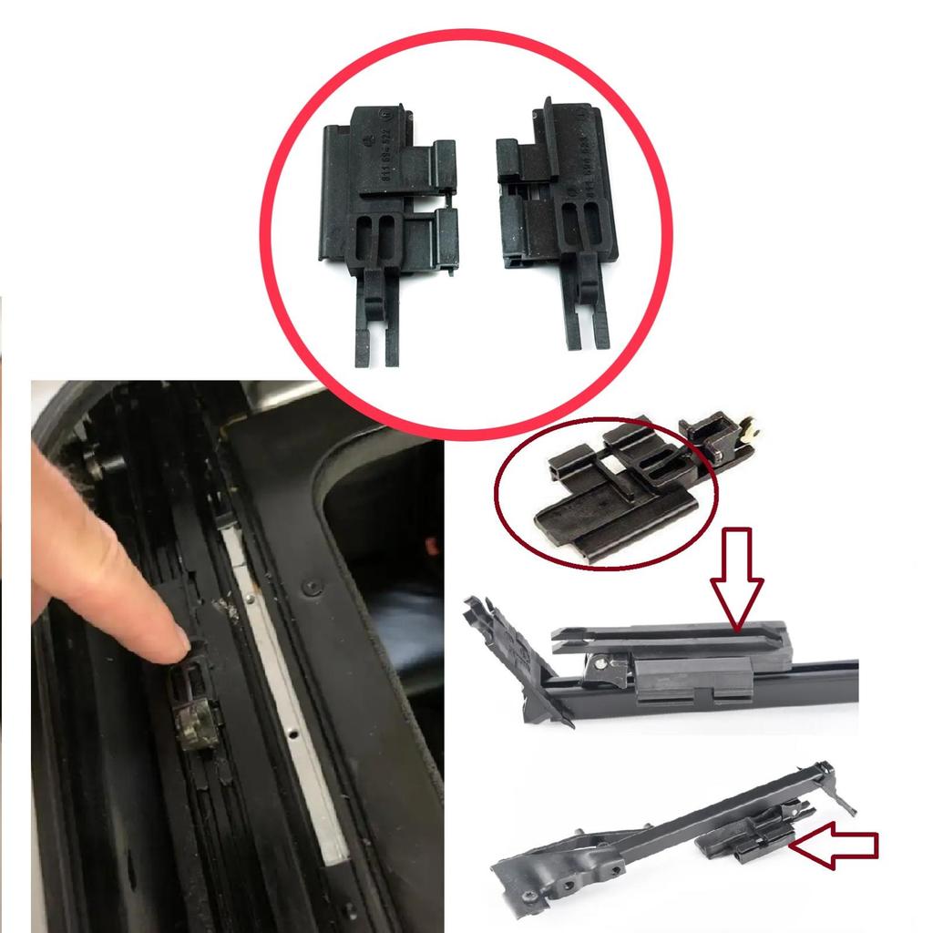 BSR26 Sunroof Slider Guide Rail Left Right Cable Bracket Clips for BMW 5 Series E39 1996-2003 4/5 Door X5 E53 2000-2006 811694522 811694523