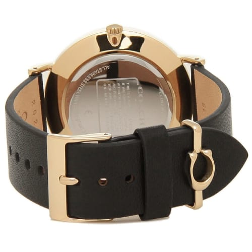 Coach Women's Perry 36mm Quartz Watch with Leather Strap (13) 14503333 Black/Gold
