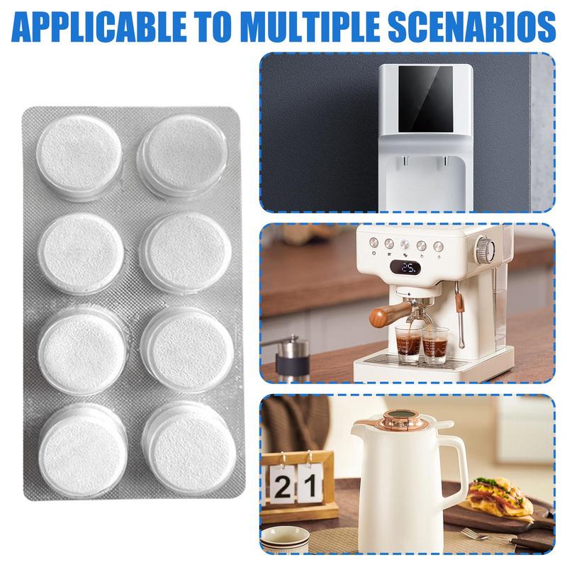 8pcs/Set Cleaning Tablets For Espresso Machine Coffee Machine Cleaner Descaler Tablets Quick Safe & Effective Descaling Tablets