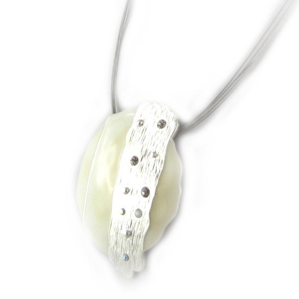 Les Trésors De Lily [D9115] - Collier Créateur 'Tribal Beauty' Blanc