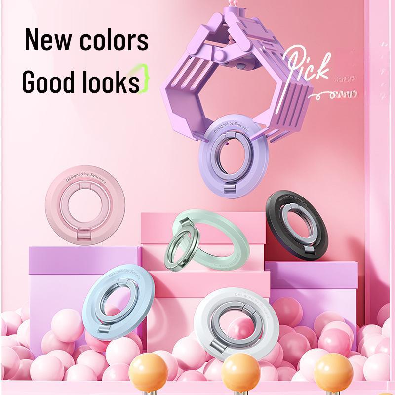 Magnetic Double-Ring Rotating Phone Stand and Holder