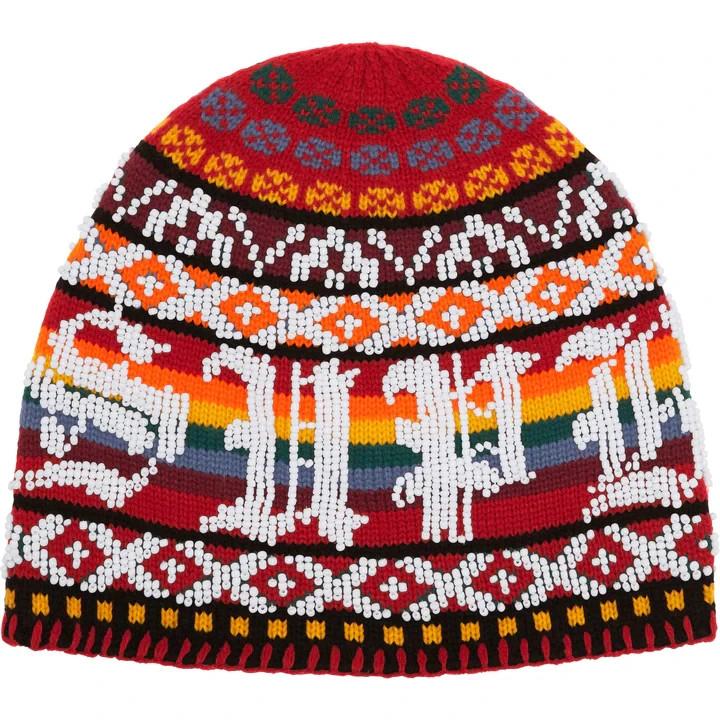 Supreme Beaded Beanie Red One-Size