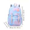 Kawaii School Bags Multiple Pockets Large Capacity Backpack For Women Fashionable Student Backpack With Pendant