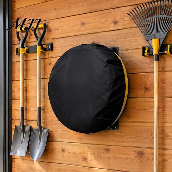 Durable Fabric Hose Holder Shield Garden Reel Cover for Wall Mounted Holder, Heavy Duty Universal Fit Oxford Cover, Waterproof Dustproof Sunproof