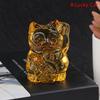 Chinese Yellow  Feng Shui Lucky Cat Fortune Frog Gift Home Decorations