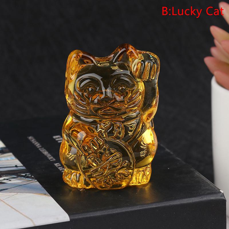 Chinese Yellow  Feng Shui Lucky Cat Fortune Frog Gift Home Decorations