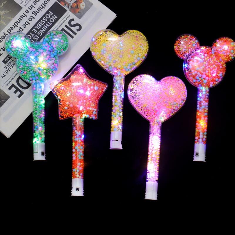 LED Luminous Magic Star Rod Light-up Wand Glow Stick Christmas New Year Party Prop Concert Glowing Stick Birthday Party Supplies