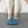 Toe Socks for Men And Women Non-slip Yoga Socks with Grips 5 Toe Athletic Running Socks for Pilates Barre Ballet Fitness