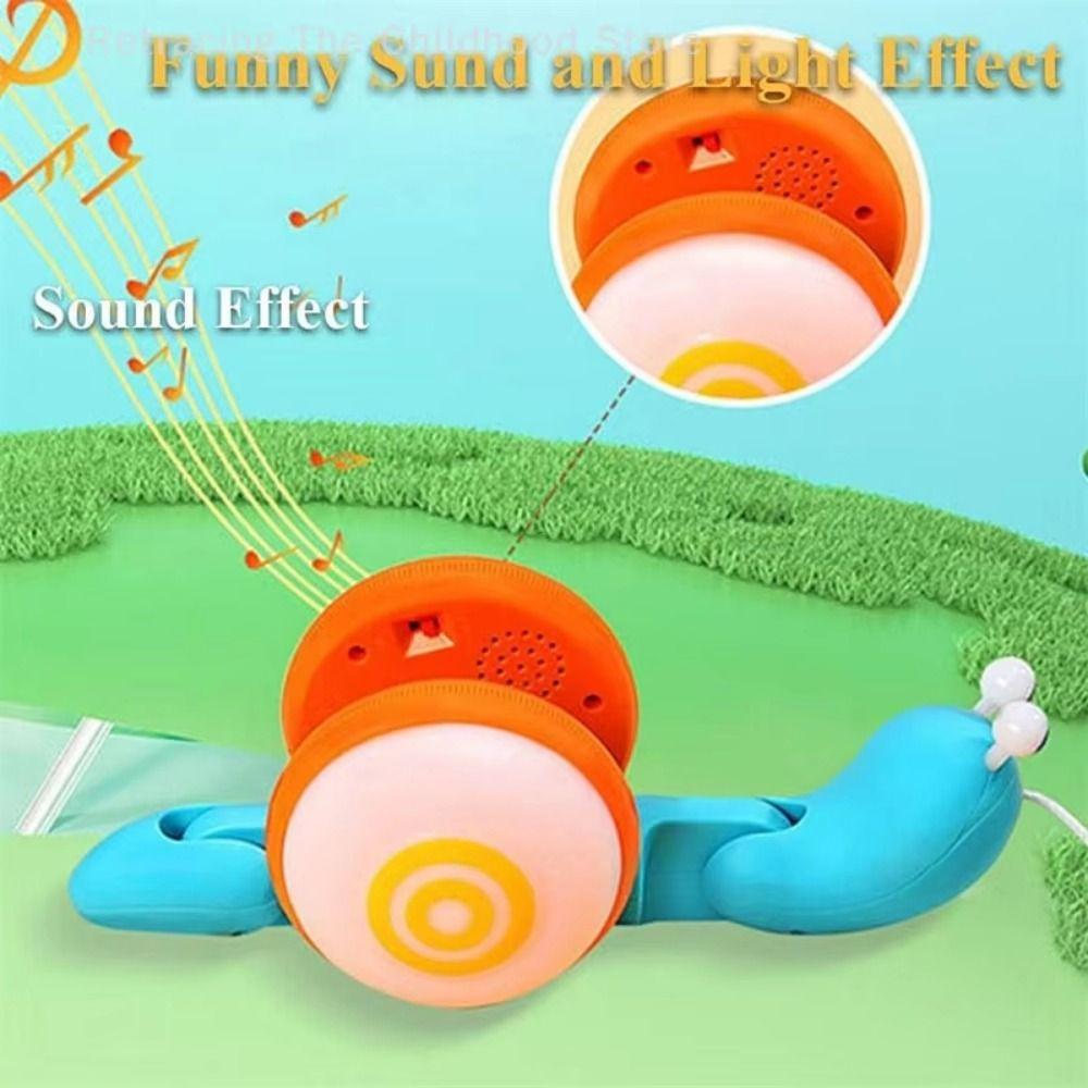 Apprendre à marcher - Jouet escargot à tirer - Trotteur pour bébé - Jouet escargot à tirer - Éveil à la marche
