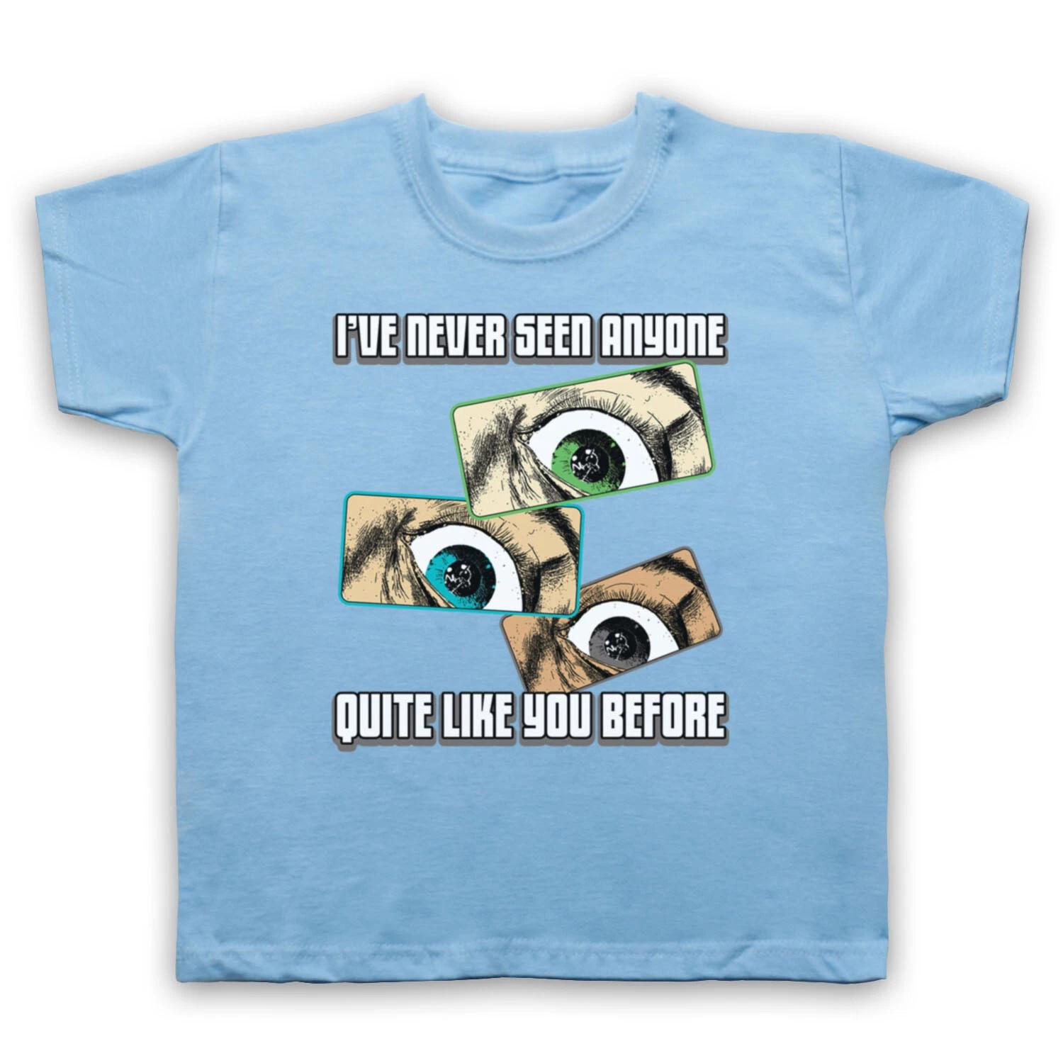 

TEMPTATION NEW GREEN GREY BLUE EYES UNOFFICIAL ORDER KIDS CHILDS T-shirt 160