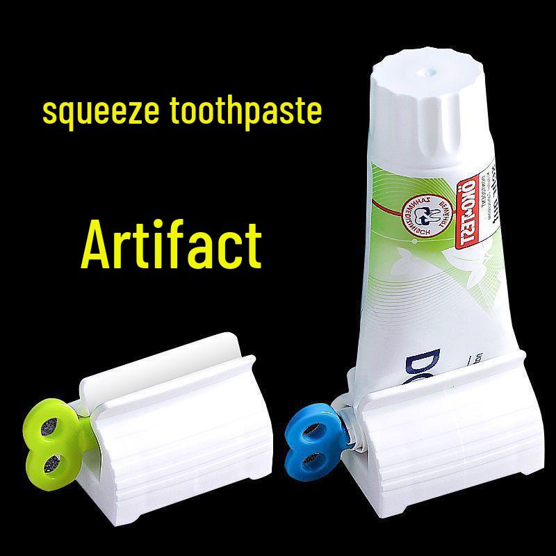 Manual Toothpaste & Cleanser Squeezer – Easy Rotate Clip for Kids & Adults