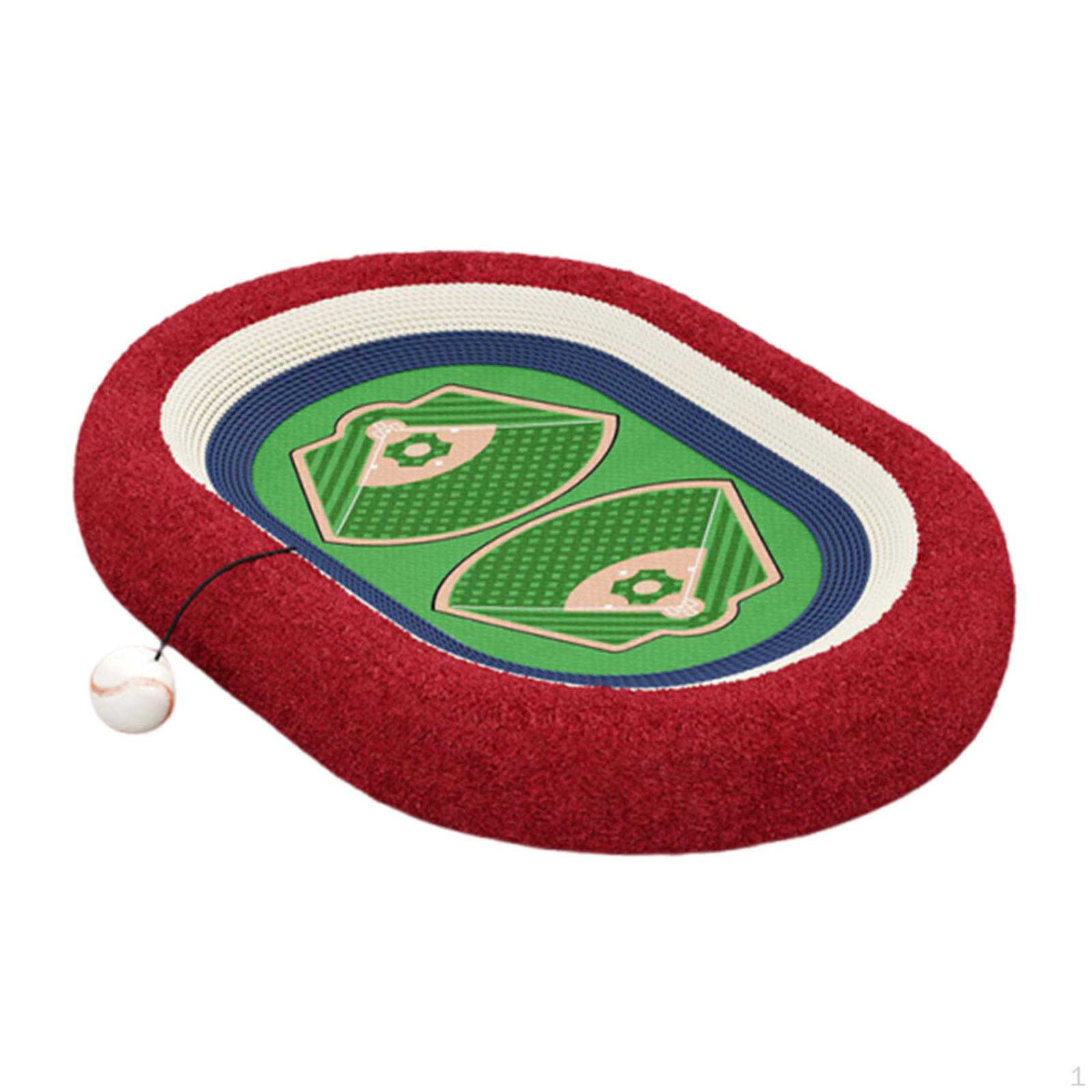 

Scratch Pad Bowl Cat Scratcher Bed Anti Slip Pet Sleeping Kitten Scratching Board for Small Baseball