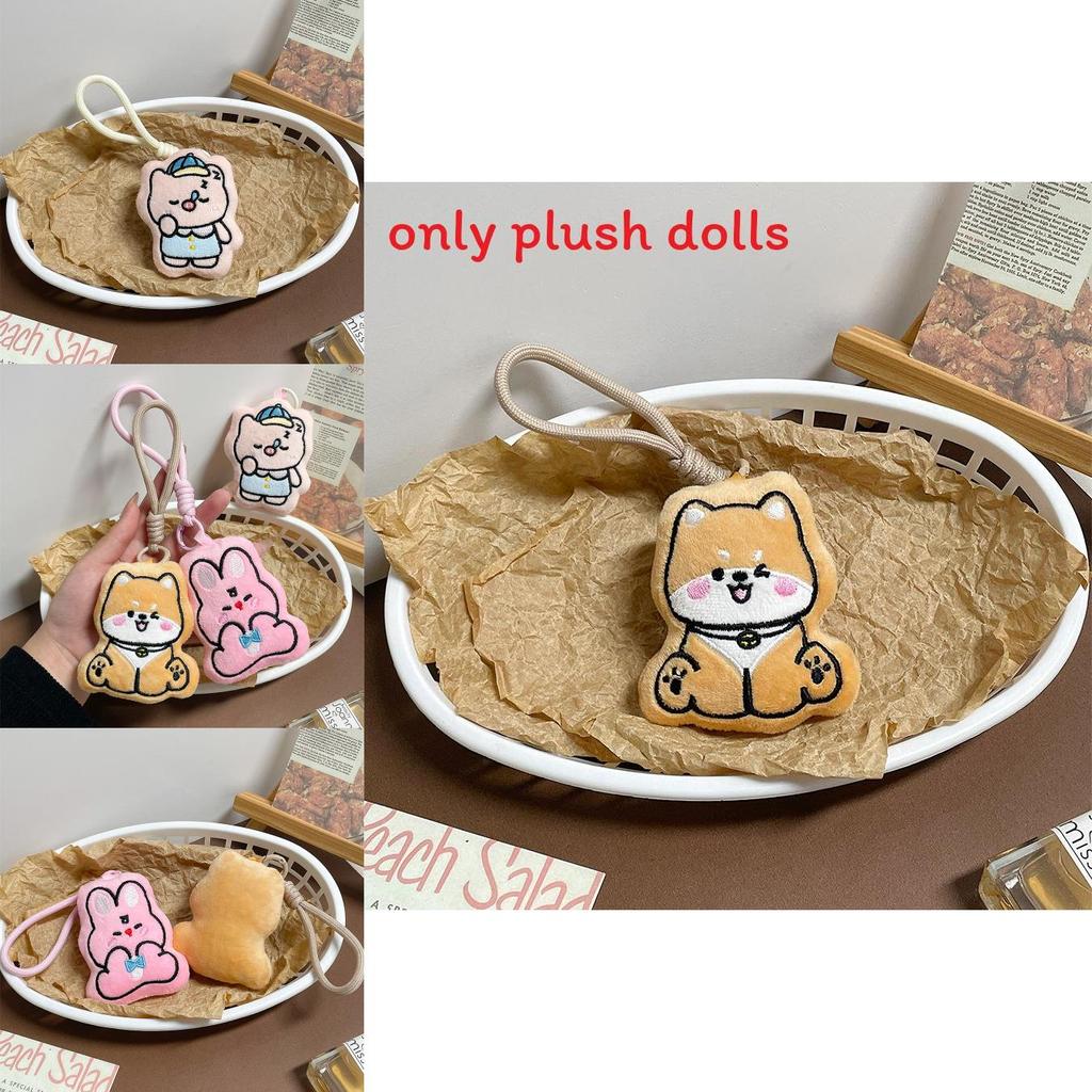 Plush Dog Pig And Rabbit Keychain With Pp Cotton Filling For Gift And Collection