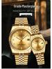 Tycoon Gold Waterproof Couple Watch: Stylish Gold Watches for Men and Women
