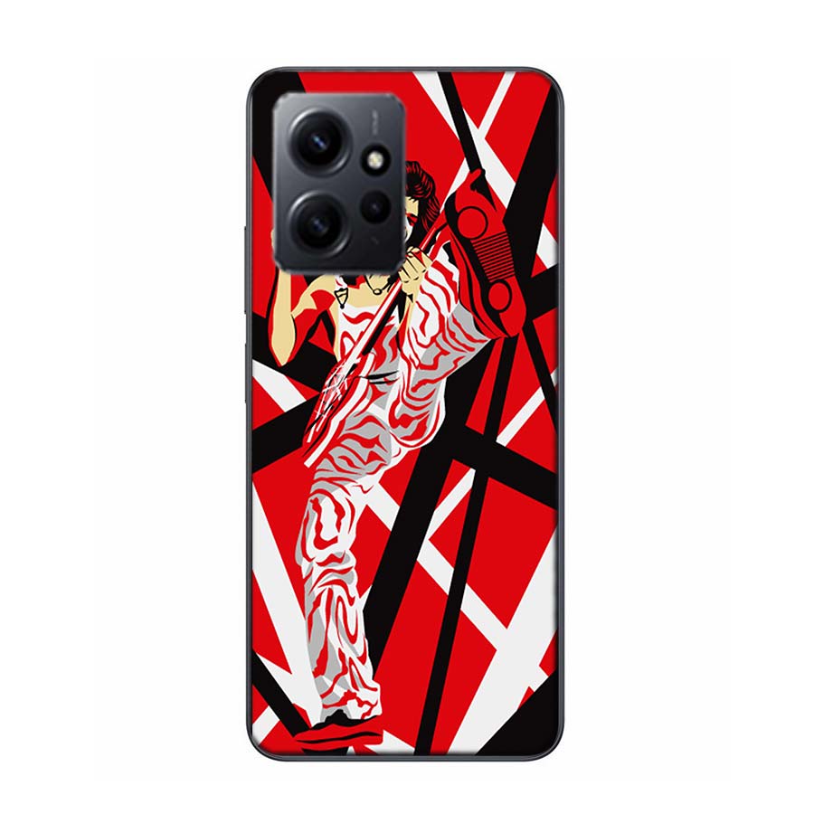 Eddie Van Halen Graphic Guitar Phone Case For Redmi 12 13C 12C 15C 9 10 10C Note 13 Pro Plus 14 15 Pro 9T 9C 9A TPU Soft Cover C