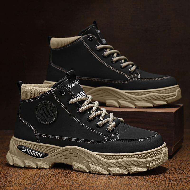 

Height-increasing Martin boots men s shoes autumn and winter outdoor desert American locomotive wind high-top thick-soled tooling boots men s 2024 39