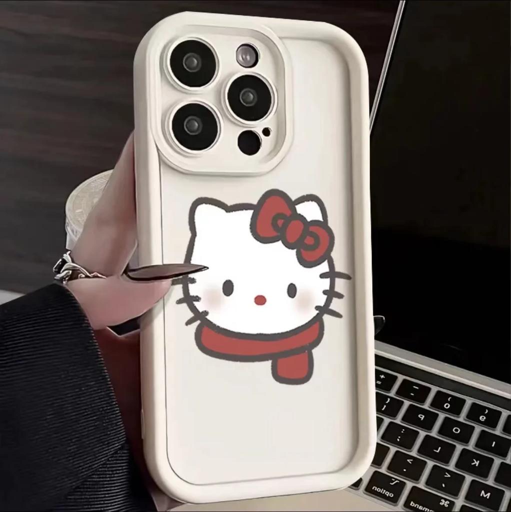 Sanrio Hello Kitty Phone Case For IPhone 16 15 14 13 12 11 Pro Max Mini XR XS X 7 8 Plus Soft TPU Back Cover