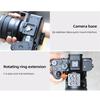 Statiefbevestiging Lenskraag voor DSLR-bevestiging Lens Draaibaar Horizontaal-naar-Verticaal Snelontgrendelingsplaat Verstelbare Rotatie