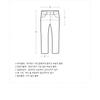  Benetton  Benetton Back Lettering Embroidered Baggy Denim Pants Badpa6441 Bk