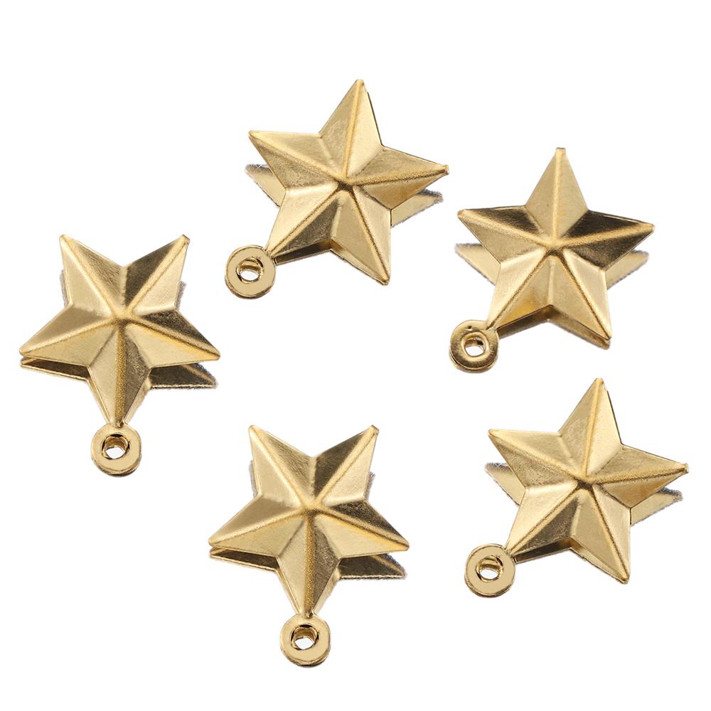 20 Stück 13mm Edelstahl Stern Anhänger Charms für Ohrring Halskette Armband DIY Schmuckherstellung Zubehör Großhandel Zubehör