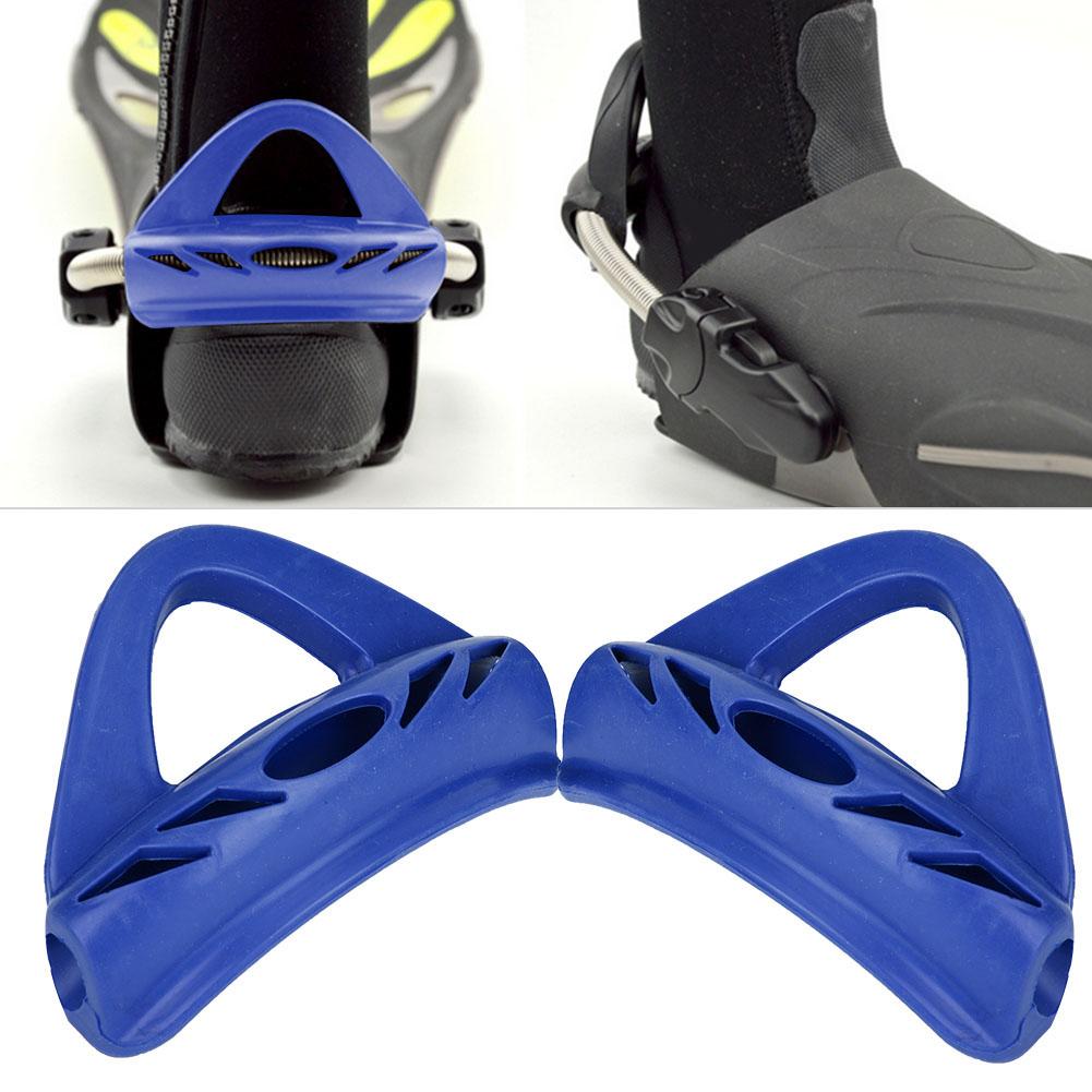 KEEP DIVING Black Rubber Shoe Lace Heel Strap for Swim Fins Swimming Fin Accessory Blue