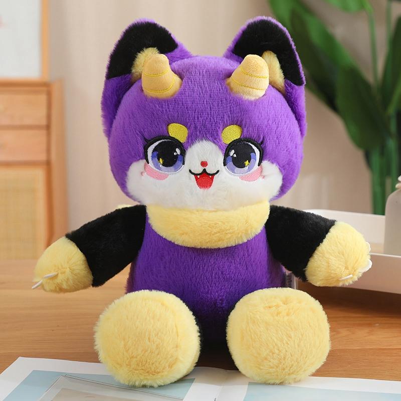Kawaii Cartoon Phantom Beast Meow Plush Toy Cute Cure Stuffed Doll Room Decor Soft Sofa Pillow For Kids Birthday Xmas Gifts