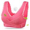 Lace Without Rims Sleep Bras Sports Undeawear Side Buckle Women's Underwear Solid Color