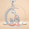 Ladies' Fashionable and Minimalist Moon Necklace