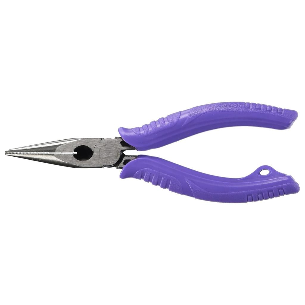Takagi Lightweight Long Nose Made in with Drop Prevention Cord Attachment Precision Metal Cutting Tools Pliers, 150mm, GLR-150, Japan, Hole,