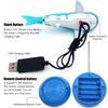 Tipmant Cute RC Shark Mini Radio Control Fish Boat Submersible Electric Animal Toy Pool Aquarium Kids Birthday Gift (Blue)